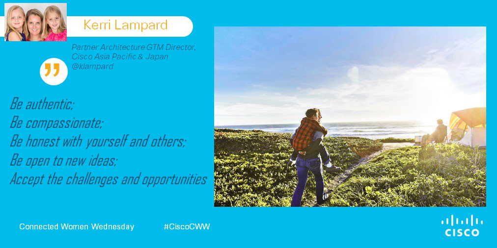 Celebrating #womenintech! #wednesday #Inspiration from <a href="/klampard/">Kerri Lampard</a>! What makes #diversity shine? We get it! #CiscoCww @cisco_woi #inclusion #culture #LoveWhereYouWork