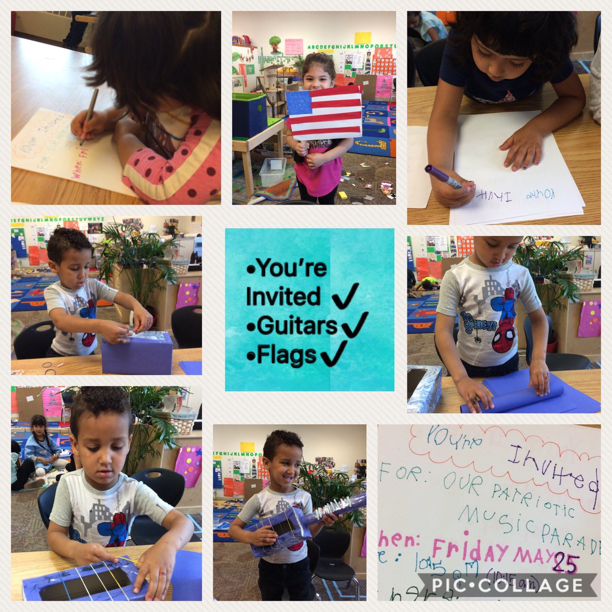 Funmomdotcom's tweet photo. Invites✔️Guitars✔️Flags✔️ #Daytwo #countingdown #paradeprep #musicstudy #scpsi https://t.co/DQSwfhpfbH