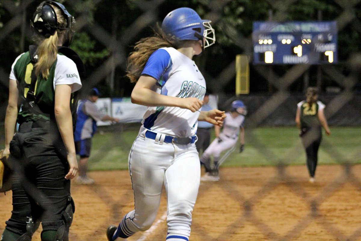 SLHSVSOFTBALL's tweet photo. beat langley 13-0 in the semi-finals tonight, moving onto the championship friday night vs. mclean!! shoutout maija for hitting another bomb 💣 and aly for throwing another perfect game!! #SLrising 💙💚 https://t.co/rsKE7I2uv3