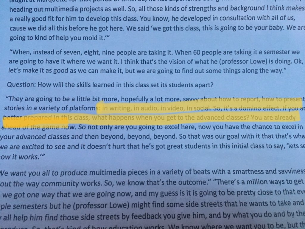 MorganMcMuffin's tweet image. #loweclass will teach students the importance of stretching their skills to meet the evolving needs of media employers. Not seen here: @ProfSpiker dunking - figuratively and perhaps literally - on the basketball skills of @herbertlowe