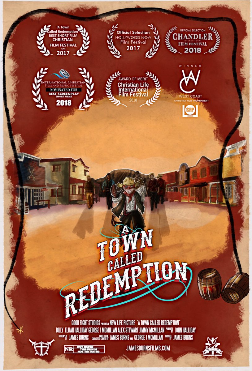 Indy_Filmmaker's tweet photo. "Strong message with a funny twist. Beautifully made!"

-Christian Life International Film Festival #ATownCalledRedemption @cliffestcom https://t.co/YQ2uDtLNEj
