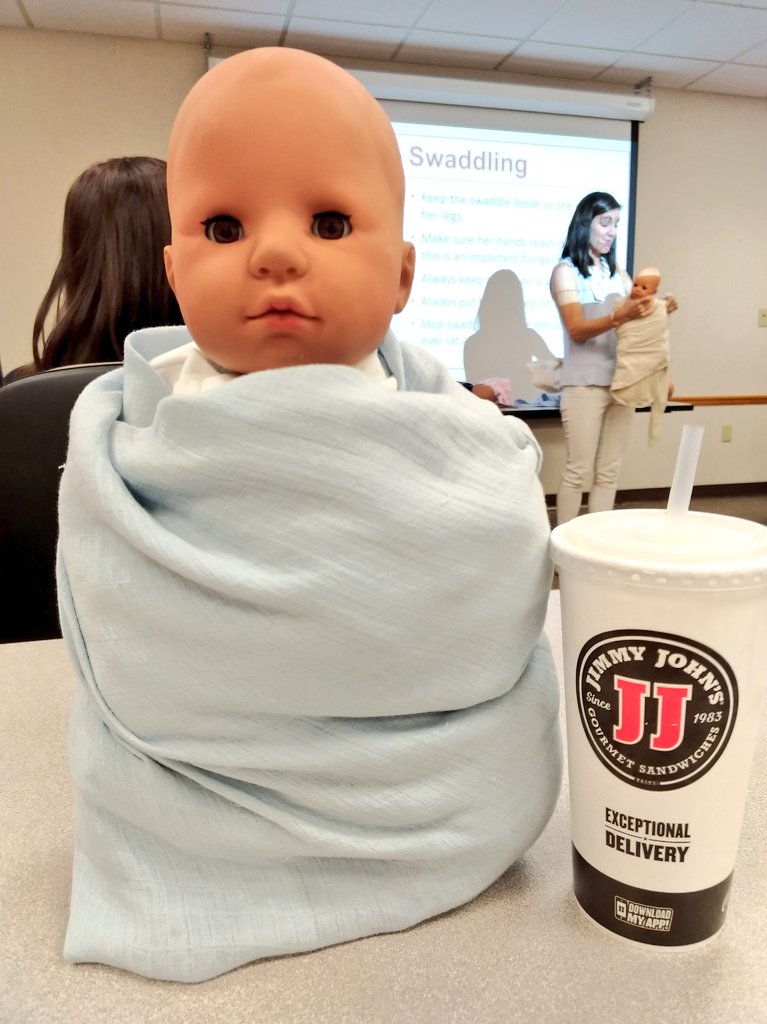 HelloMattJames's tweet photo. Apparently rotating the baby by the head is not a viable swaddaling methodology. #whoknew #1stkid #learnasigo https://t.co/RjCtHxpLav