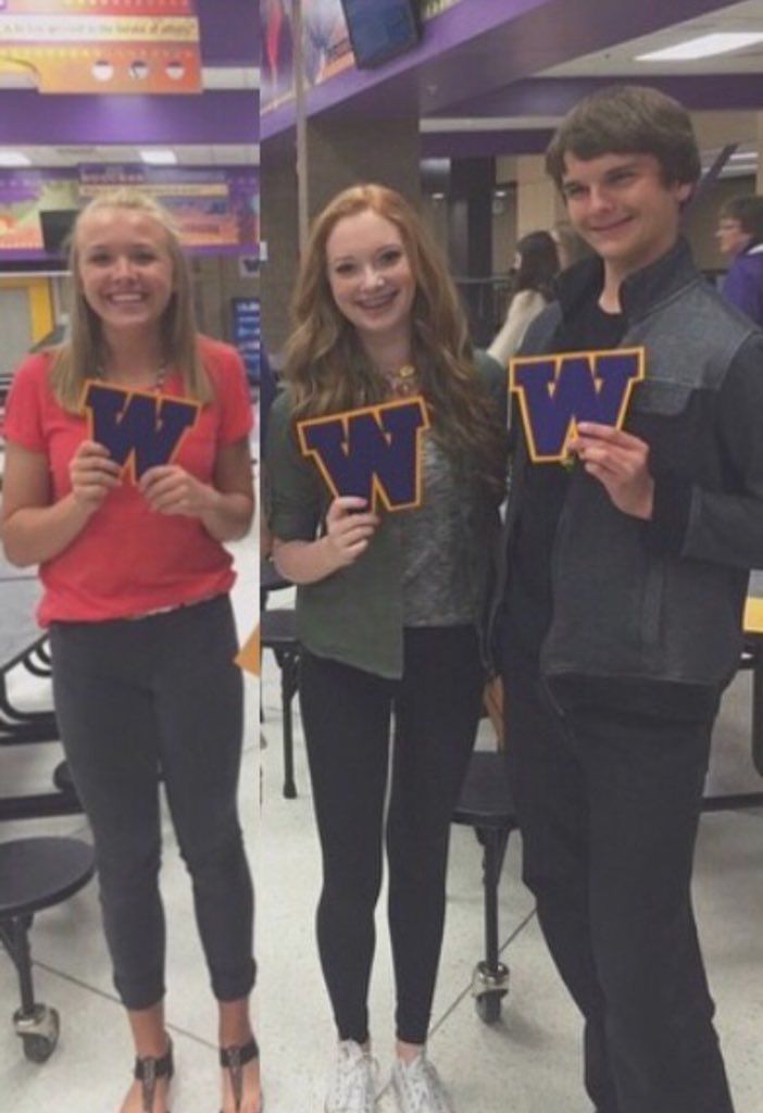 WaukeeThespians's tweet photo. And with that, your 2017-2018 senior producers are officially signing off. Thank you to everyone for making our FNL experiences unforgettable. We will leave you with this freshman to senior #GlowUp to remember us by.    -Kyler, Ella, and Alayna 💜 https://t.co/ITO4xScI9a