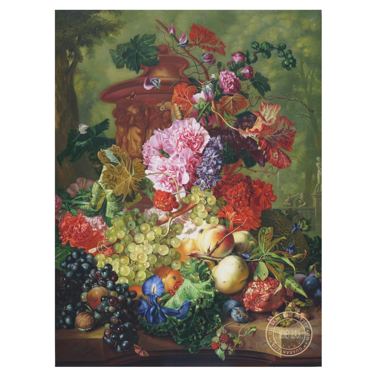 draculas_dad's tweet photo. Listening to the new @theartcornerpod and thinking about art that caused a visceral reaction and I wanted to present to you all "Fruit Piece" by Jan van Huysum. It is truly the most incredible thing I've ever seen, and no picture does it justice. https://t.co/ISLTwNgBNK
