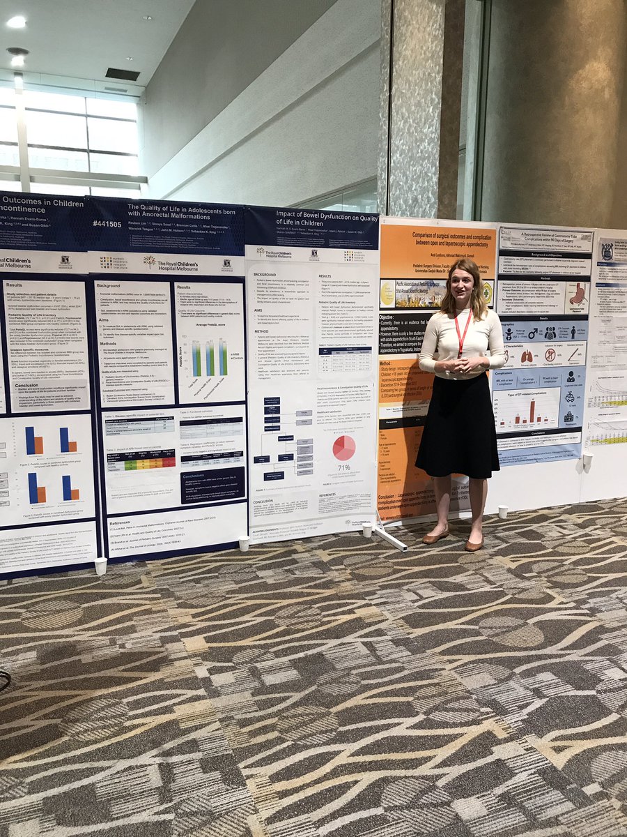 drsebastianking's tweet photo. Fantastic poster presentations at PAPS2018 in Sapporo from the @RCHMelbourne Surgical Research team. Could not have been achieved without ongoing support from @RCH_Foundation #PAPS18 @doctorwozza https://t.co/a0MwzP4DMr