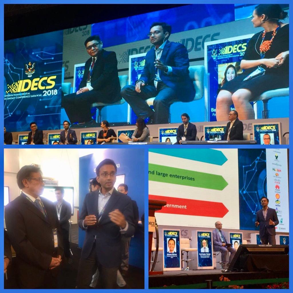 ciscoapac's tweet photo. President for Southeast Asia, @naveenmenon2017 spoke at the 2nd International #IDECS.Together with the panel of #Digital #Economy experts from various sectors, he shared his insights on why the strategic public-private partnership is key to achieving #Sarawak vision. https://t.co/Jk8CLKZQOO