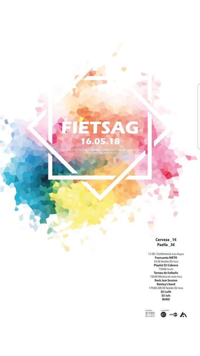 intercambiaugr's tweet photo. Pásate por la #FIETSAG18 hoy y ayuda con una causa social: el grupo del #IEAW lleva desde que acabó el workshop trabajando para buscar financiación para el proyecto en Tanzania. Hoy estarán dando vasos solidarios a la entrada y así contribuir juntas a crear #AHospitalForMajiMoto https://t.co/y4Skji6xwG
