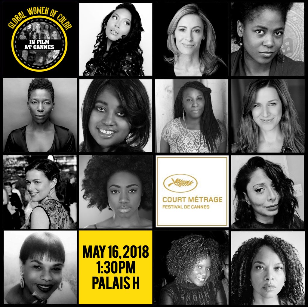 diversencannes's tweet photo. The first ever Global Women of Color in Film Day at the Cannes Film Festival is going down today Wednesday, May 16, 2018. The goal is to put the international film community on notice that we are here sharing our stories! https://t.co/LwbkBi110c