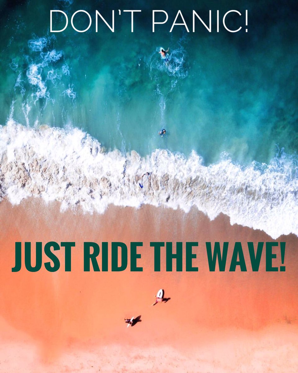 Relax. Don’t panic. Just ride the wave and look for your time to buy the dip! 🌊