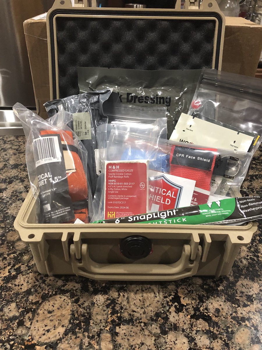 CriticalShield's tweet photo. You asked for it, a fully loaded Hunter Trauma Kit. Send us a msg to reserve yours today #hunters #trauma #FirstAid #beprepared #outdoors #pelican https://t.co/ZCAi2w62r2