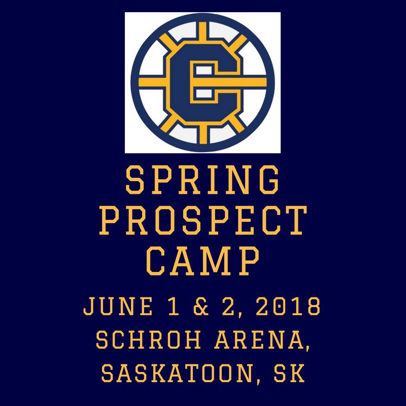BREAKING NEWS:

We would like to invite you to attend our 2018 SPRING CAMP to be held Friday, June 1 &amp; Saturday, June 2 at Schroh Arena in Saskatoon.

Please see our Facebook page for more details!
