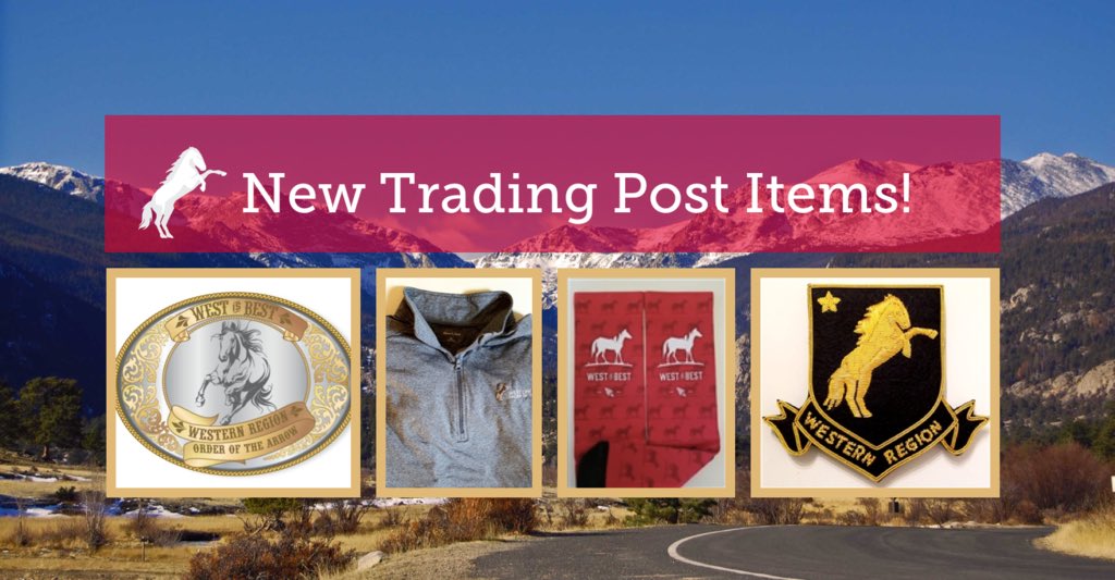 OAWest's tweet photo. Are you ready for NOAC 2018?! Not yet if you haven’t picked up some new merchandise to show the nation that #WestIsBest!! Use this link to snag some for yourself: https://t.co/M9kMahhgb6 https://t.co/WFm7QZ7Ivk