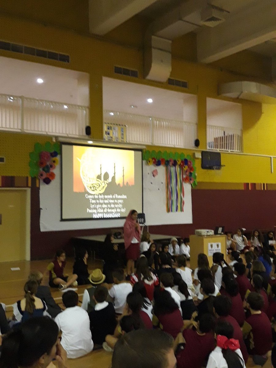 RafflesdxbPrim's tweet photo. Beautiful assembly to inform the school about the Holy Month of Ramadan and some tips on fasting and how to respect the fast. Have you made any special plans with your family this Ramadan? #risme #risculture #RamadanMubarak @rafflesdxb https://t.co/uN10a0UlEK