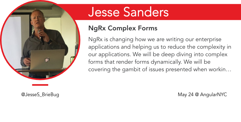 kirjs's tweet image. 🍕#AngularNYC May 24 meetup: 

@JesseS_BrieBug&apos; coming from upstate NY will share his way to handle complex #angular forms

meetup.com/AngularNYC/eve…
