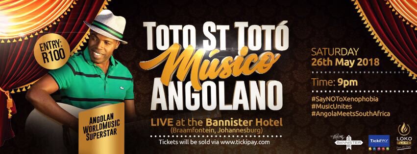 manuisamazing's tweet photo. Come catch the Angolan “Babyface” vocalist and guitarist at the Bannister Hotel on the 25th May. Get your ticket now 
https://t.co/B3gEBq6W14 https://t.co/BVLURJ7S4f
