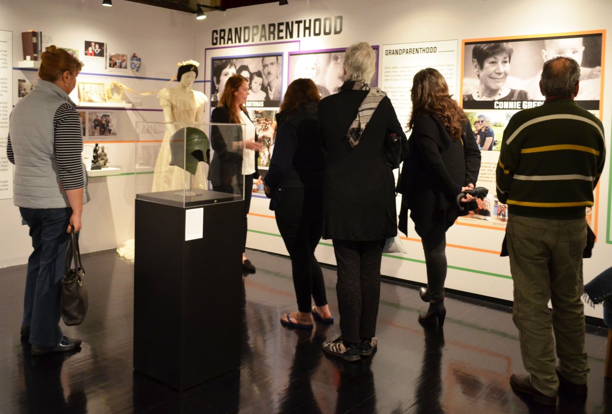 Hellenic_Museum's tweet image. Led by Hellenic Museum Curator, Sarah Craig - visitors were treated today to a behind-the-scenes glimpse into how the exhibition 'Yiayia' came together, who the contributors are, and what is unique about these extraordinary women. @multiculturalmv #grandmothers #yiayia #tour