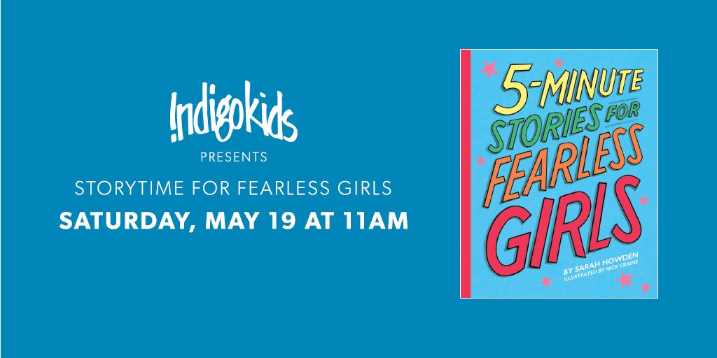 Join us as we read from 5-minute Stories For Fearless Girls – a collection of stories featuring women who have pursued their dreams, changed our world, and shown everyone what women can do. Plus, enjoy a themed activity!