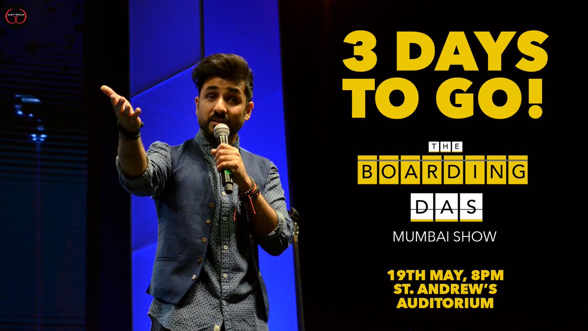 thevirdas's tweet photo. Come watch #Mumbai!  :)

FRI - Alien Chutney - https://t.co/7ecjmstogb
SAT - #BoardingDAS - https://t.co/HmhNve6oiT https://t.co/7J5qzoWIgh