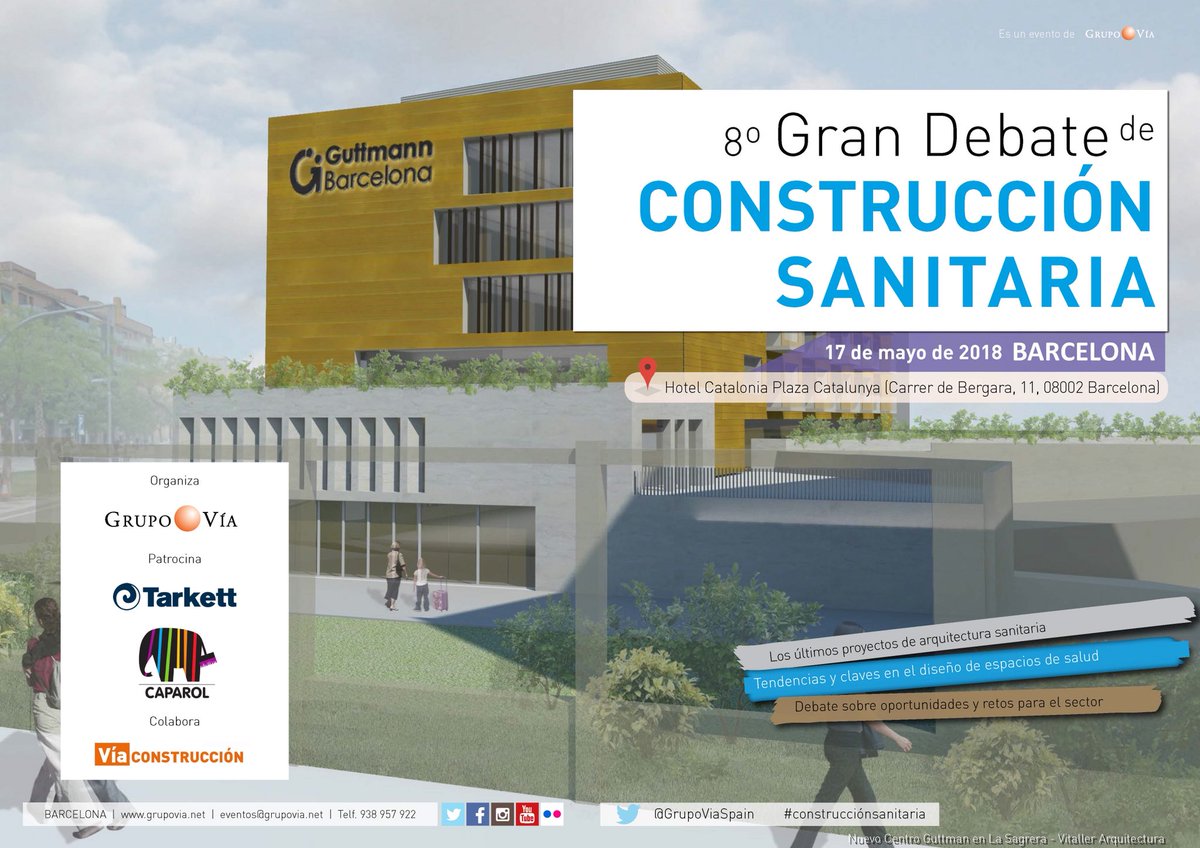 EstudiPSP's tweet photo. Mañana estaremos en el 8o Debate de Construcción Sanitaria organizado por @GrupoViaSpain #estudipsp #arquitecturasanitaria #debate #ucih https://t.co/FKlynySDZ0