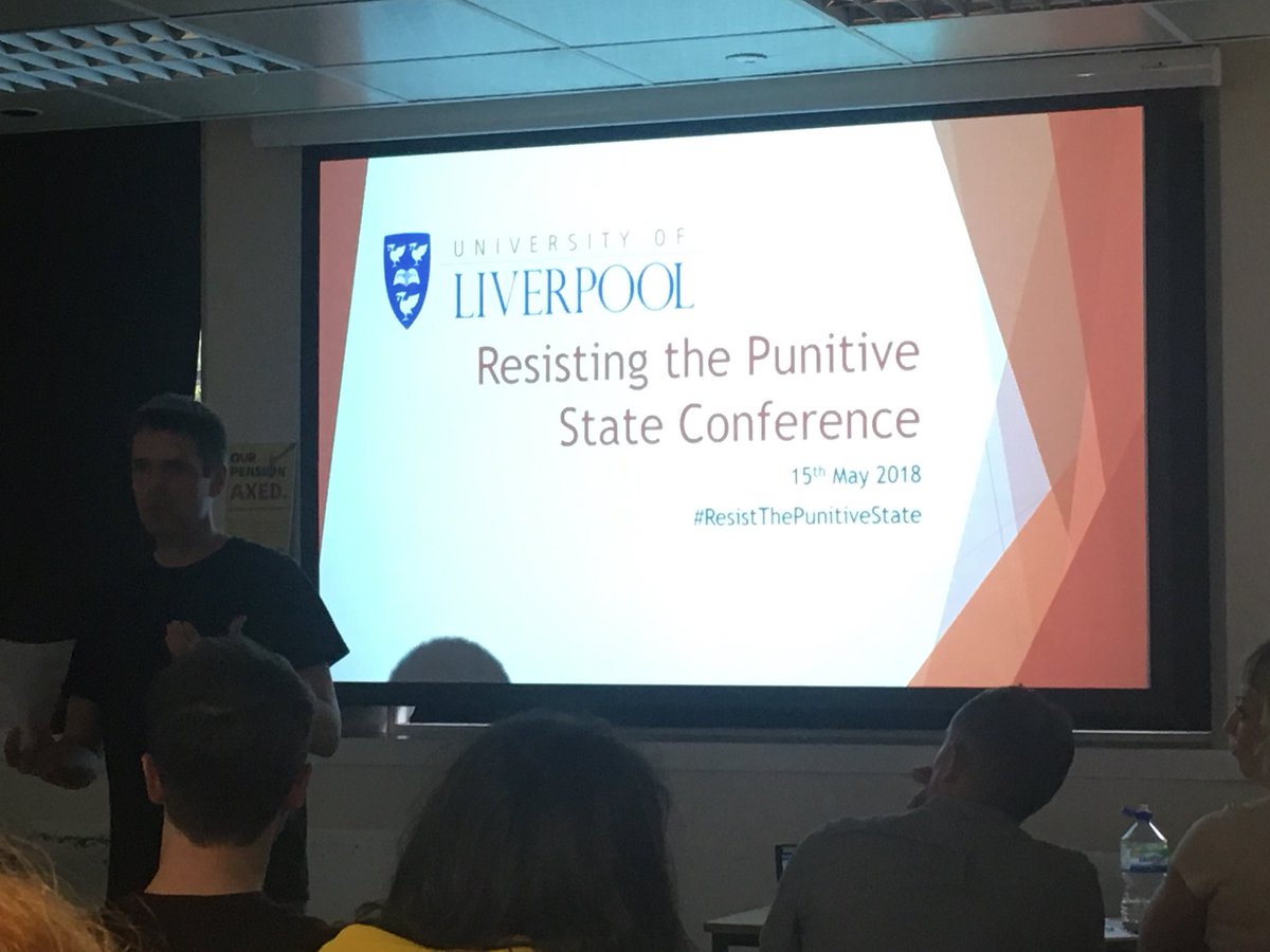 A fundamental contradiction in policing: open and transparent policing is in the public interest, the police interest is in secrecy amd hidden nature of their activities. <a href="/RaphSchlembach/">Raphael Schlembach</a> kicks off  #ResistThePunitiveState organised by <a href="/dreluise/">Emily Luise Hart</a> <a href="/richmoth/">Rich Moth</a> and @JoeGreener187