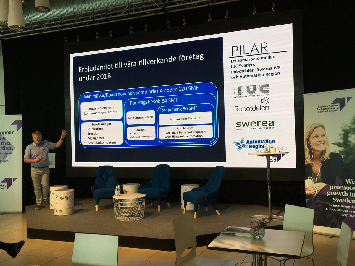 Gunilla Thorstensson (@thsson007) on Twitter photo Häng på! Erbjudande till tillverkningsföretag via Robotlyftet för ökad automatisering/robotisering, satsningen presenteras idag på <a href="/elmiaautomation/">elmiaautomation</a> #smartindustri <a href="/tillvaxtverket/">Tillväxtverket</a> och <a href="/Robotdalen/">Robotdalen</a> tillsammans med @SwereaIVF <a href="/iuc/">Ice</a> @AutomationRegion Häng på! Erbjudande till tillverkningsföretag via Robotlyftet för ökad automatisering/robotisering, satsningen presenteras idag på <a href="/elmiaautomation/">elmiaautomation</a> #smartindustri <a href="/tillvaxtverket/">Tillväxtverket</a> och <a href="/Robotdalen/">Robotdalen</a> tillsammans med @SwereaIVF <a href="/iuc/">Ice</a> @AutomationRegion