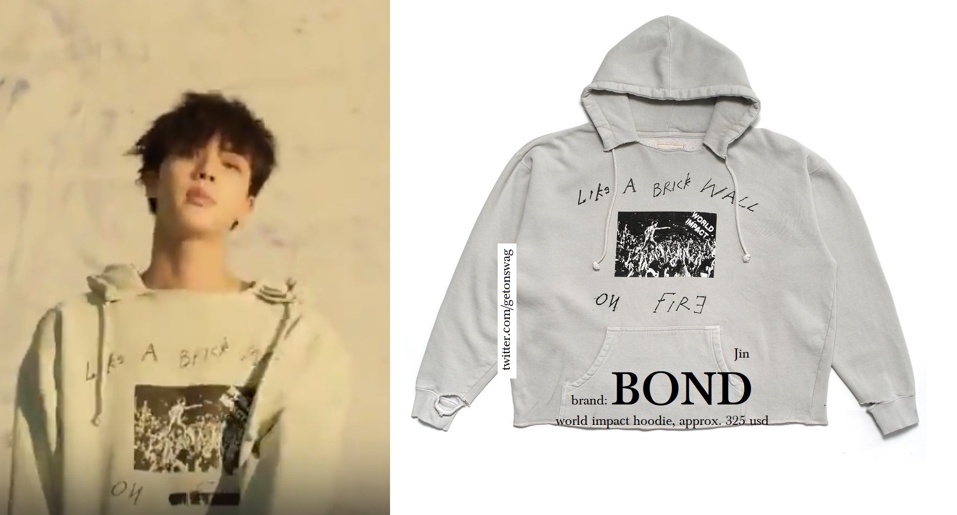 Like a brick wall on fire hoodie hot sale