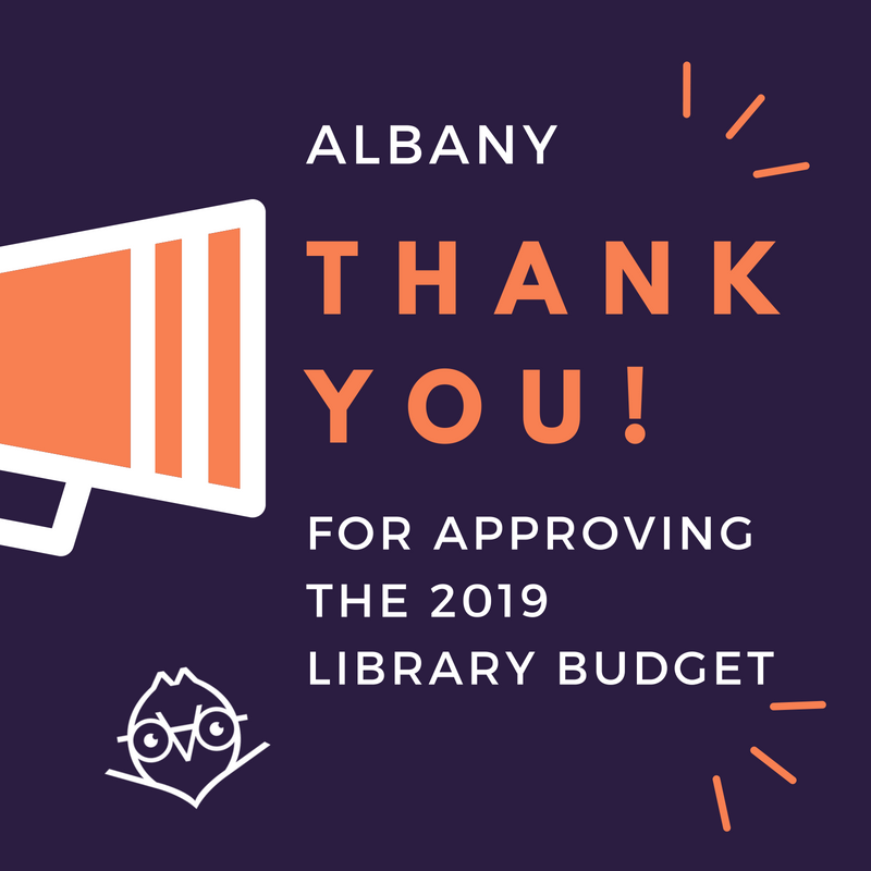 AlbanyNYLibrary's tweet photo. Voters approved the library's 2019 budget yesterday by a vote of 2,385 to 846. Thank you, Albany! #AlbanyPublicLibrary #AlbanyNY #1library7branches https://t.co/kGtZCXd453