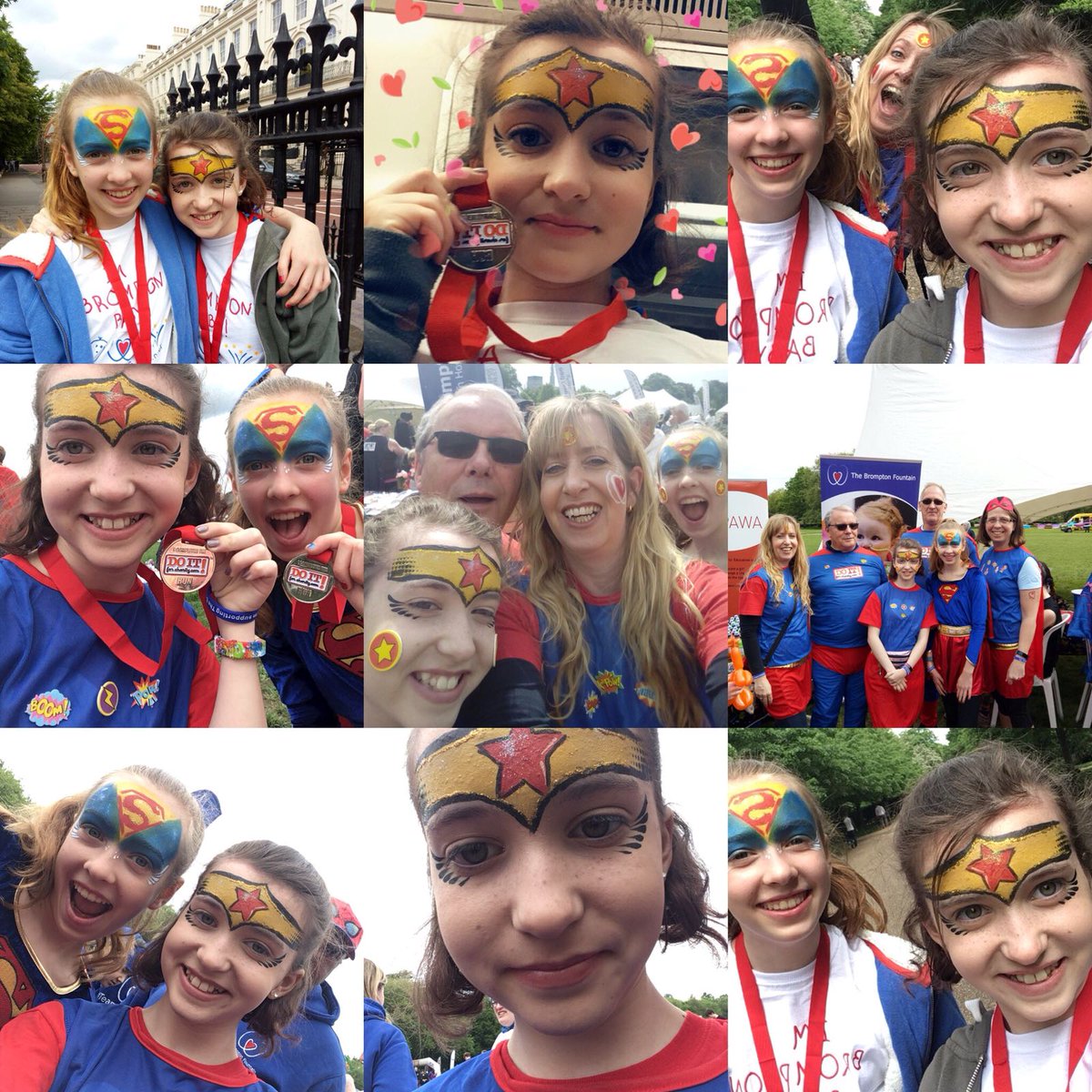 BromptonSupport's tweet photo. Best friends and young Brompton patients Rosie and Grace had a great time with their families at the @doitforcharity #Superhero run #fundraising for our #charity 😊💙 #TeamBrompton #Bromptonheroes #runherorun2018 #bromptonbabies #bromptonfamily #bromptonbaby #bromptonbesties RT https://t.co/Y2OxsS4mVS