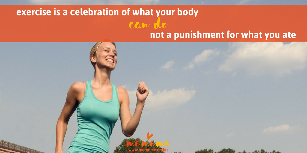 Exercise is all about celebrating what your body can do, it should never be a form of punishment.

#womenshealth #wellbeing #happiness