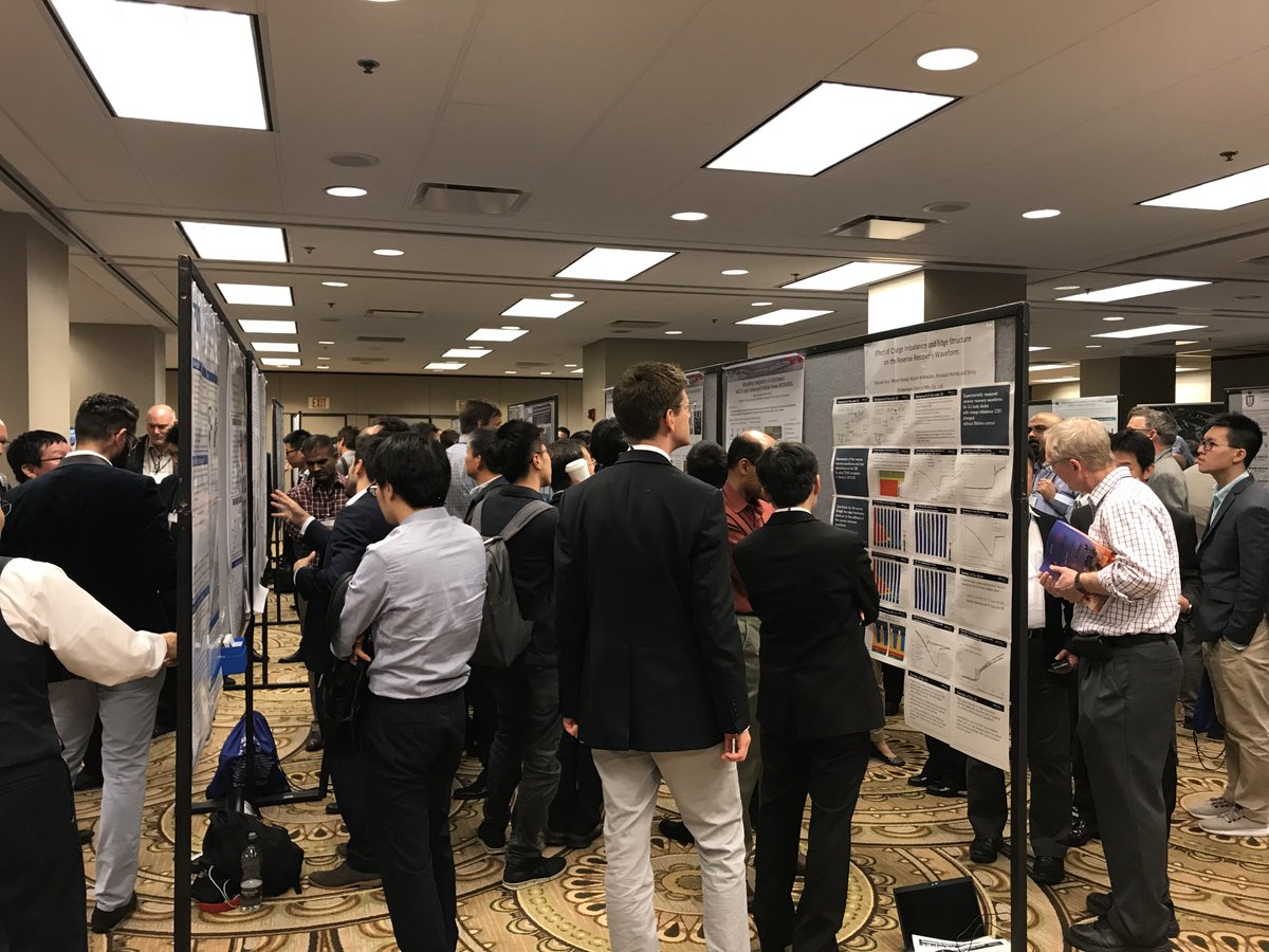 OxInst's tweet photo. Busy poster session at #ISPSD , good to see some excellent work being done on Oxford Instruments #Plasma #Technology tools. Helping our customers innovate. https://t.co/0XSjccMfLB