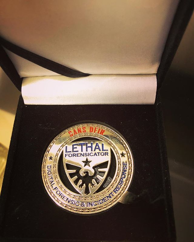 codespace_blog's tweet photo. My first time doing NetWars and we won! Lol. I’m so excited! It’s just a coin but I’m stoked! It was hard! Lol
.
.
#sansinstitute #cyberspace #security #sanssecurity #sandiego #sans2018 #cybersecurity #cyberwar #gcih #gcfe #giac #cyberprotection #cyberpr… https://t.co/y5HtBOiskz https://t.co/RrAEjONvPM