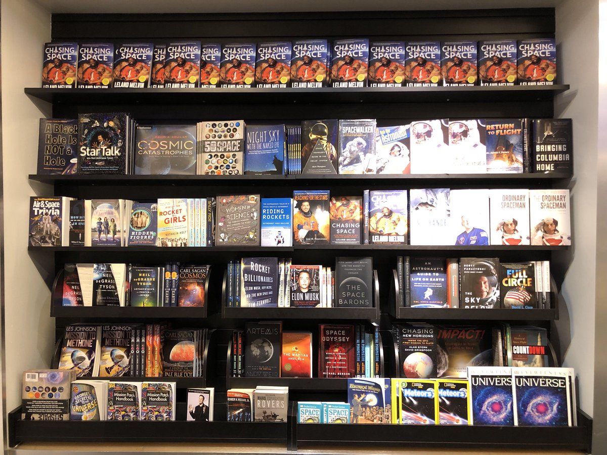 Astro_Flow's tweet photo. Thanks for the #chasingspacethebook🚀 love @SpaceCenterHou .  I look forward to reading all my compatriots books on the shelves. Lots of #STEAM 🚀🎼🎬✈️🛰 https://t.co/hBzdJUU9bK