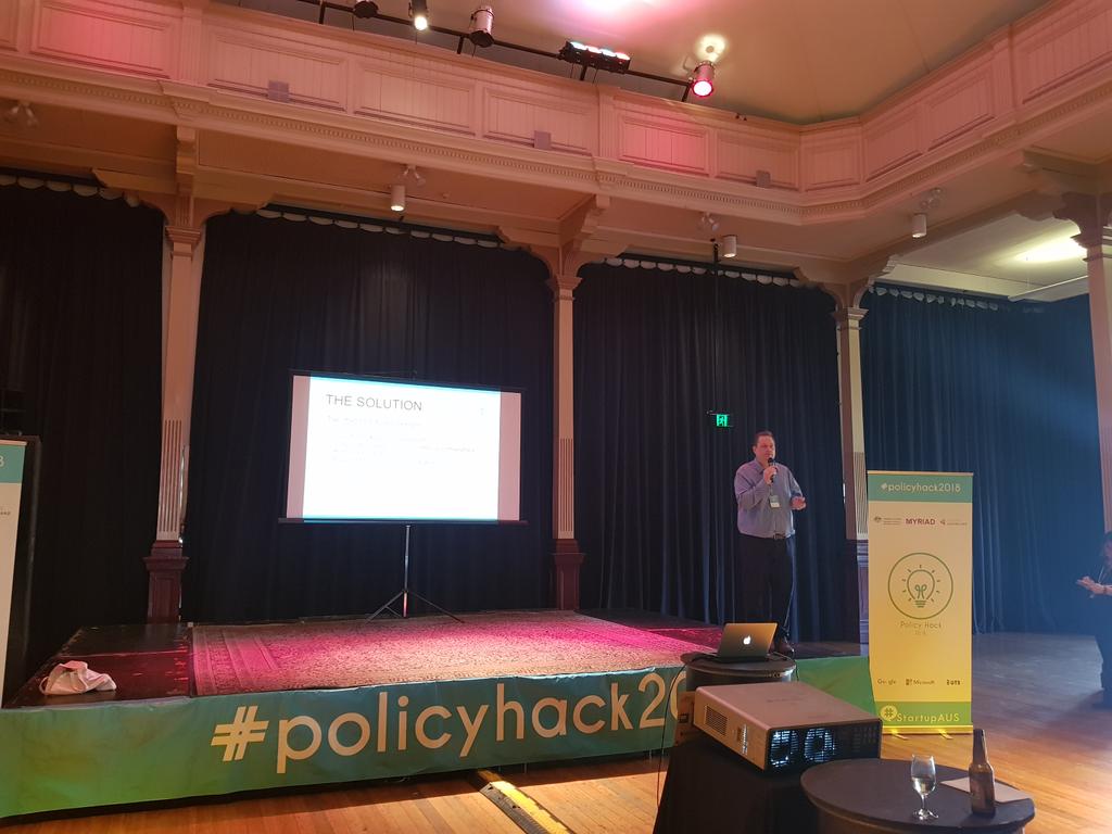 KidsWantU's tweet photo. "CorpStart future-proofing Australian innovation." So pleased to have been part of this great team who care about growth for us all! #policyhack2018 @MyriadOrg @Startupaus https://t.co/kbkXOoKRMg
