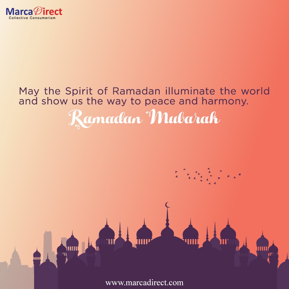 marca_direct's tweet photo. May the spirit of Ramadan illuminate the world and show us the way to peace and harmony.
#RamadanMubarak #MarcaDirect https://t.co/2EoyxkxL1I