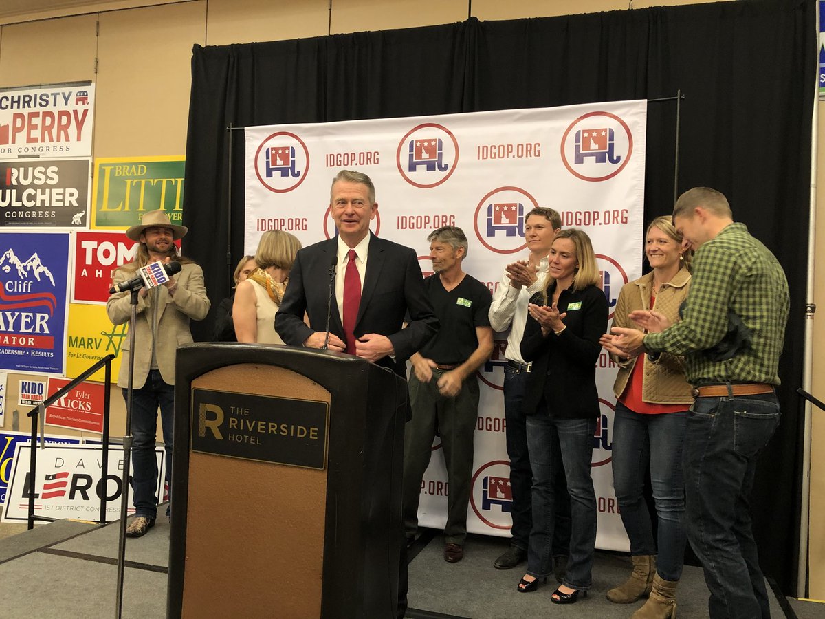 IdahoGOP's tweet image. Our next Governor, Brad Little!!!! #idpol #idgop