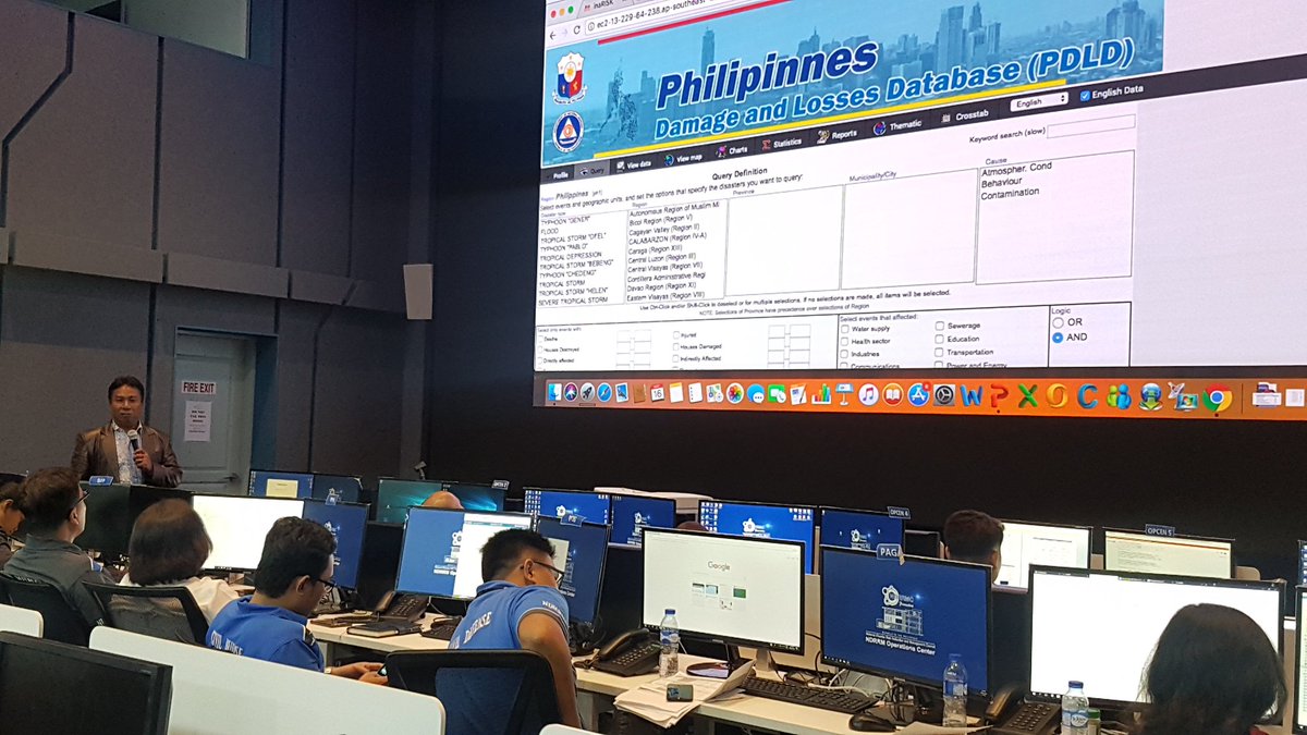 monay_yum's tweet photo. At the training workshop on loss and damage databases with @ridwanyunus9. Gathering inputs from @civildefensePH now. https://t.co/lLFPrjujWK
