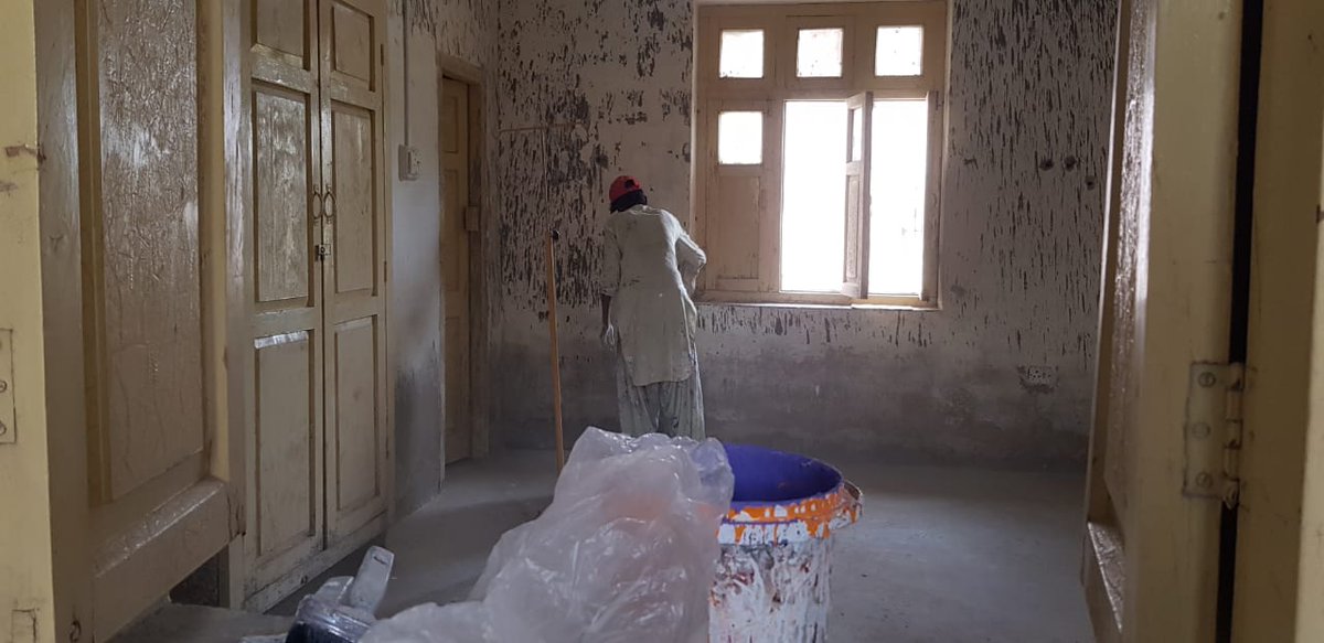 IHS_Sindh's tweet photo. Ongoing #restoration and #refurbishment of #emergency Room at RHC Yar Muhammad Jamali, district #ShaheedBenazirabad . #IHS #pppnode #healthforall https://t.co/8NYZIumEhp