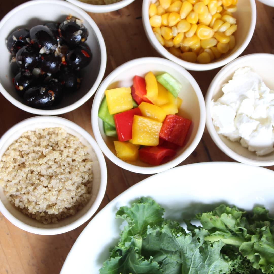 Salad, just the way you like it. #salad #lunch #vegetarian #nonvegetarian