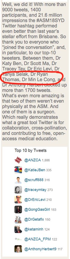 DrGetafix's tweet photo. That #HumanFactors feeling when @ANZCA get your name wrong while plugging how much you tweeted! Obviously should've tweeted more! Maybe confused by the fact i'm not a David?๐๐๐ You too @ketaminh! #notryan #notdavideither #davidismymiddlename #murphyslaw #errordiary #ASM18SYD https://t.co/WX2Eo4ZHKF