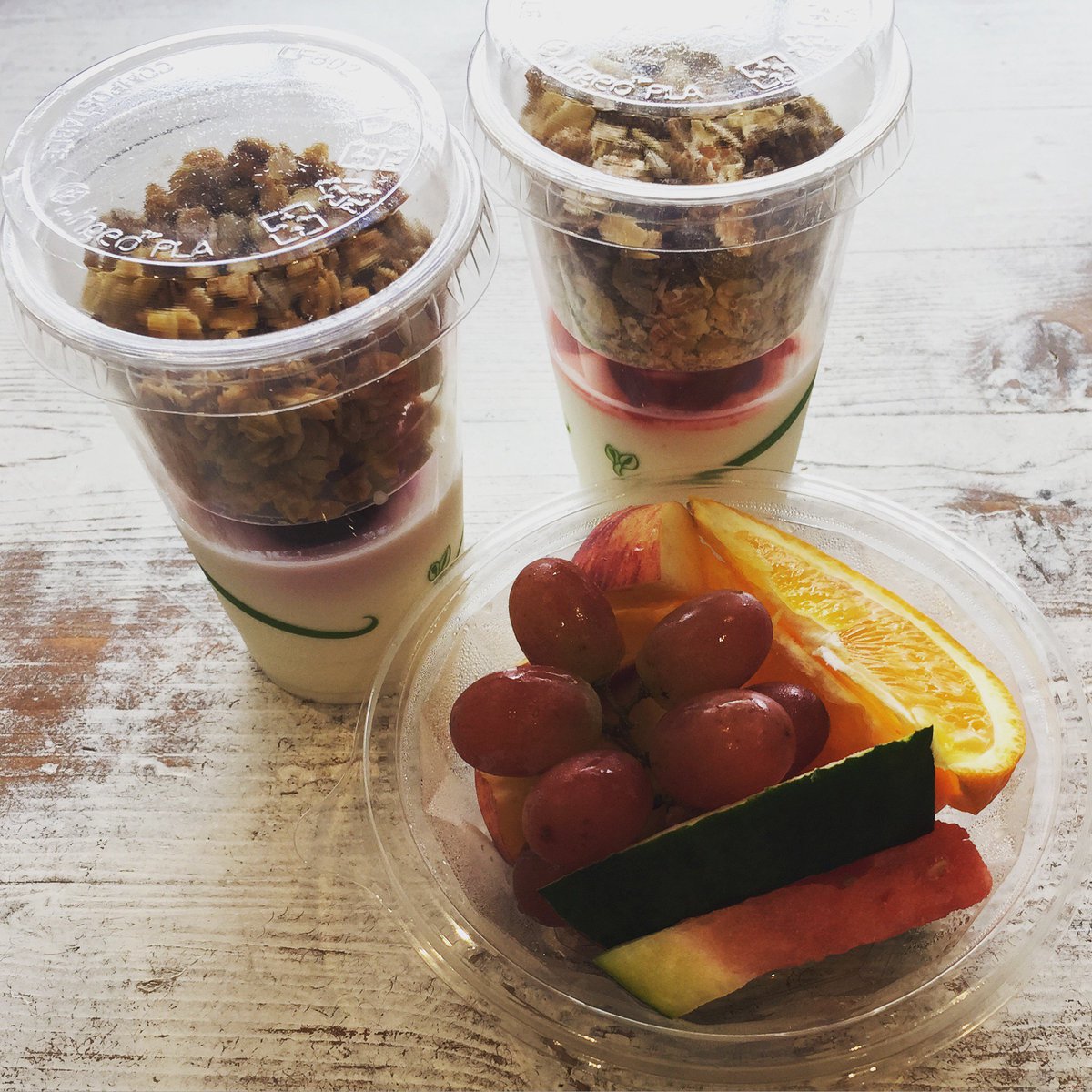 Healthy treats and breakfasts are on offer in store at the Bake Out too. How about some delicious granola, yoghurt and fruit to start your day right? 🍊🍓🍎#BakeOut #Brekafast
