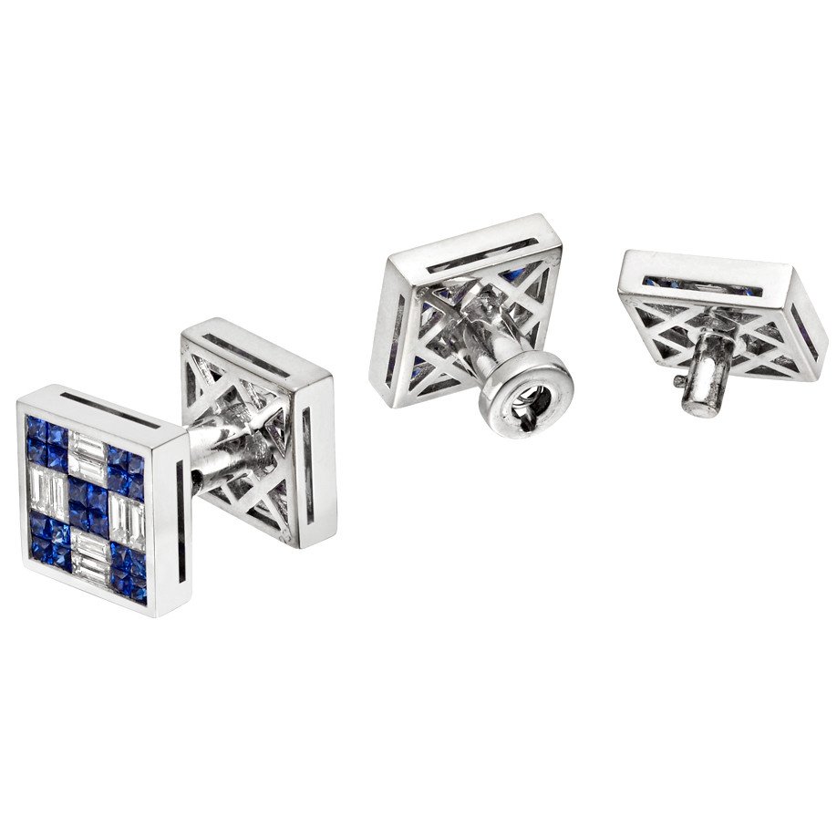 jewelsbypreeti's tweet photo. #Cufflinks for #men isn't it cool !! Set in 18kt #whitegold with #baguettes and #invisiblesetting of #sapphires #squarecut #shape #designerjewellery #jewellerygram #likeforlike #jbpworld https://t.co/zis3vVx5UC