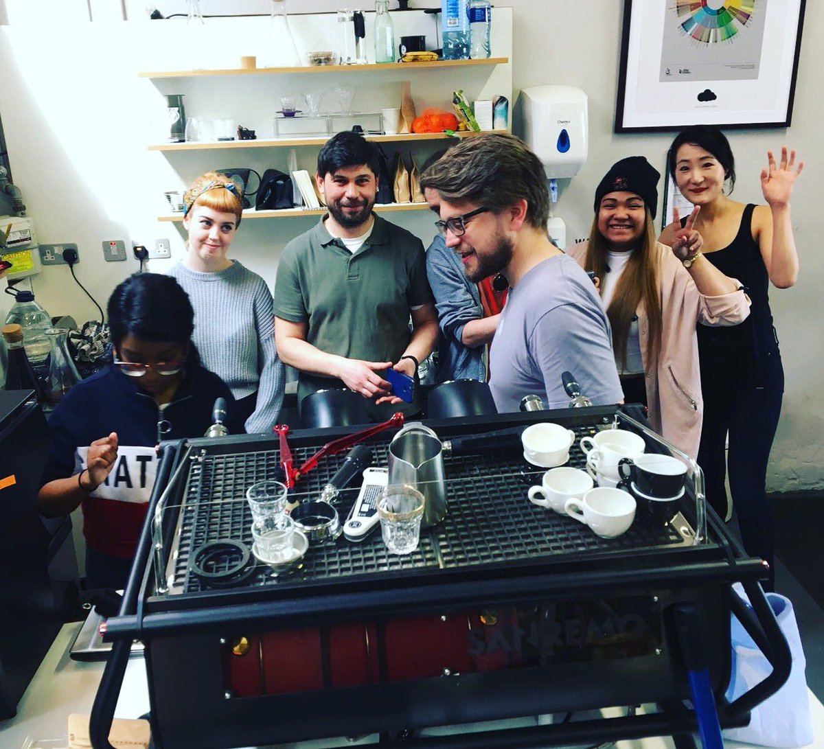 ItsaCafes's tweet image. TRAINING TIME! Our staff from our restaurant in @IMMAIreland getting some specialty coffee knowledge from the team at @CloudPickercoff Roasters . . .
Very excited to be using their coffee!!!
#cloudpicker #coffee #coffeetraining #specialtycoffee #staff #imma #immaireland
