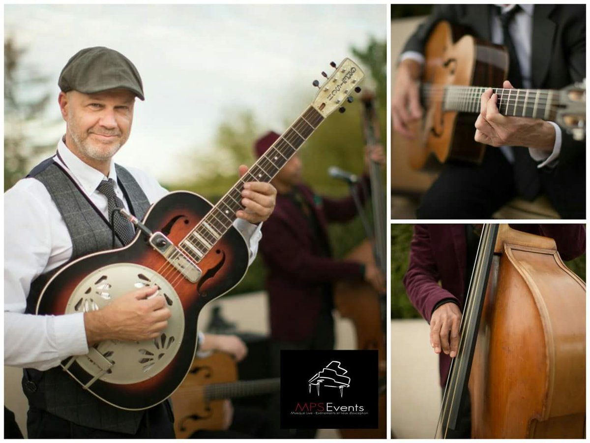 Un trio jazz manouche 100% acoustique pour votre cocktail de mariage ? Rdv sur mps-events.fr
