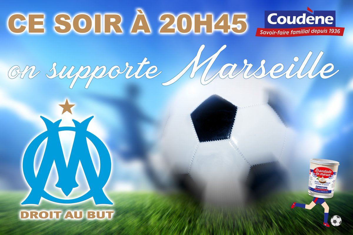 BrandadeCoudene's tweet photo. Ce soir, on soutient l'Olympique de Marseille en dégustant de la brandade Coudène devant le match #coudene #brandade #teammorue #NotreHistoireContinue #OMAtleti https://t.co/WkSSYTE2HK