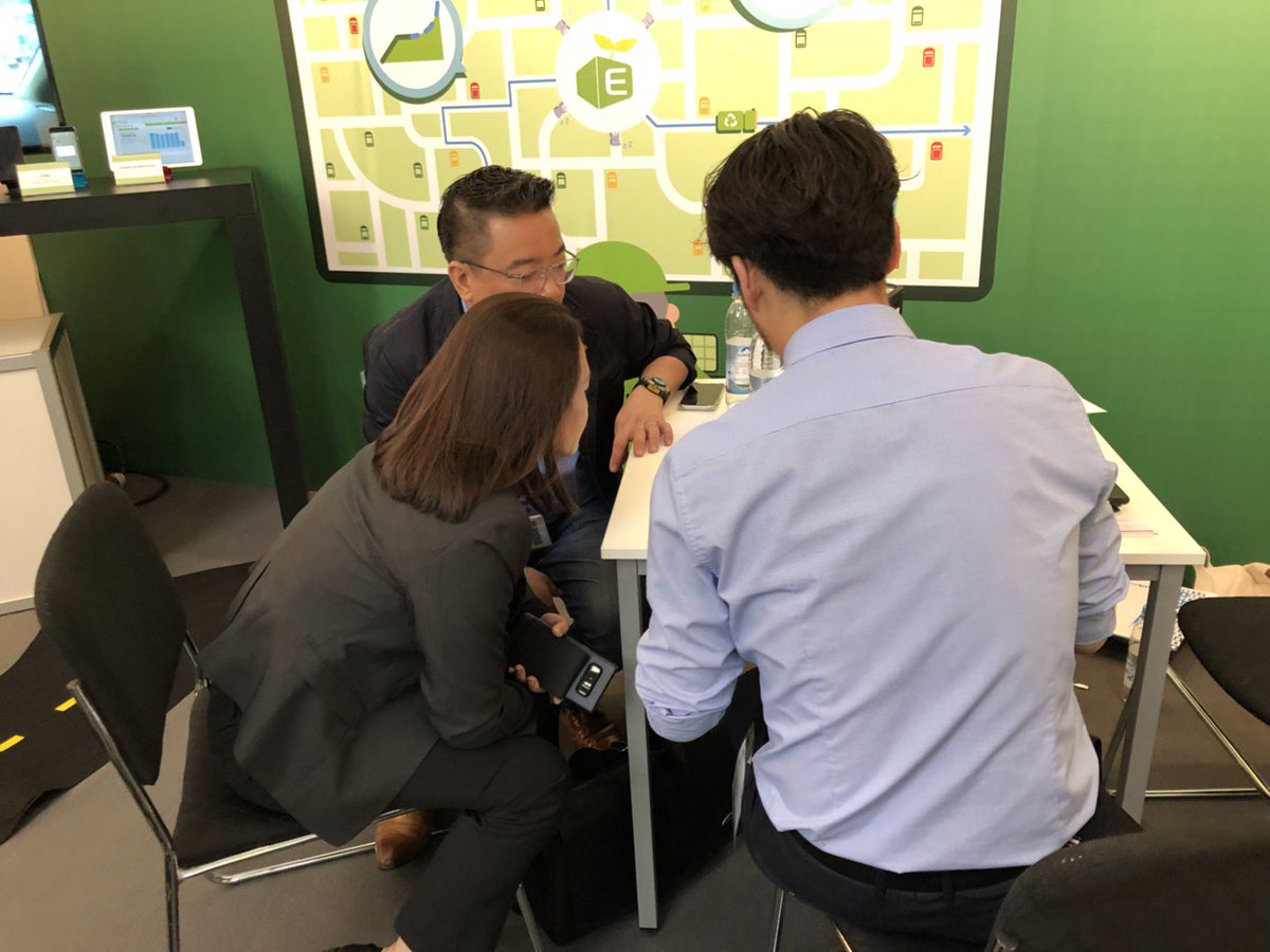 EcubeLabs's tweet photo. Day 3 at #IFAT2018 - we are ready. https://t.co/rKyhI2uWGp