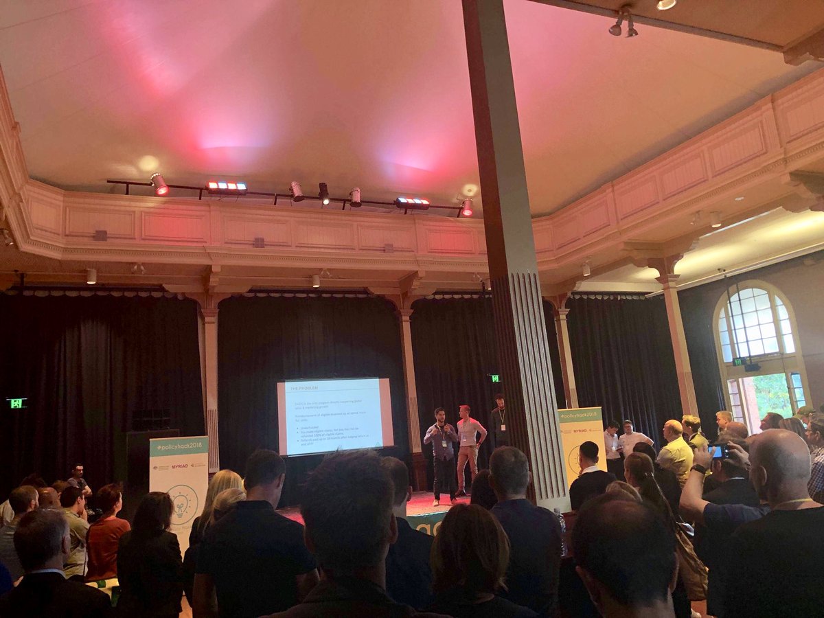 SmartHubRocky's tweet photo. Some great pitching of solutions to influence government startup policy and a strong coffee to help keep up the energy levels throughout the day at the @Startupaus #PolicyHack2018 #AdvanceQld #Myriad2018 https://t.co/GBB0EsiXhq