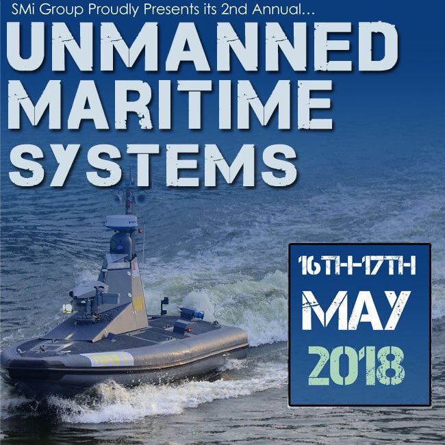 Unmanned Maritime Systems conference 2018 kicks off in London today! Sponsors include @LeonardoDefence, @RollsRoyce, @IntrepidMinds @StxFrance @ECA_Group @CurrentCorp 

Info at: umsconference.com/gmh

@SMiGroupDefence #ums2018