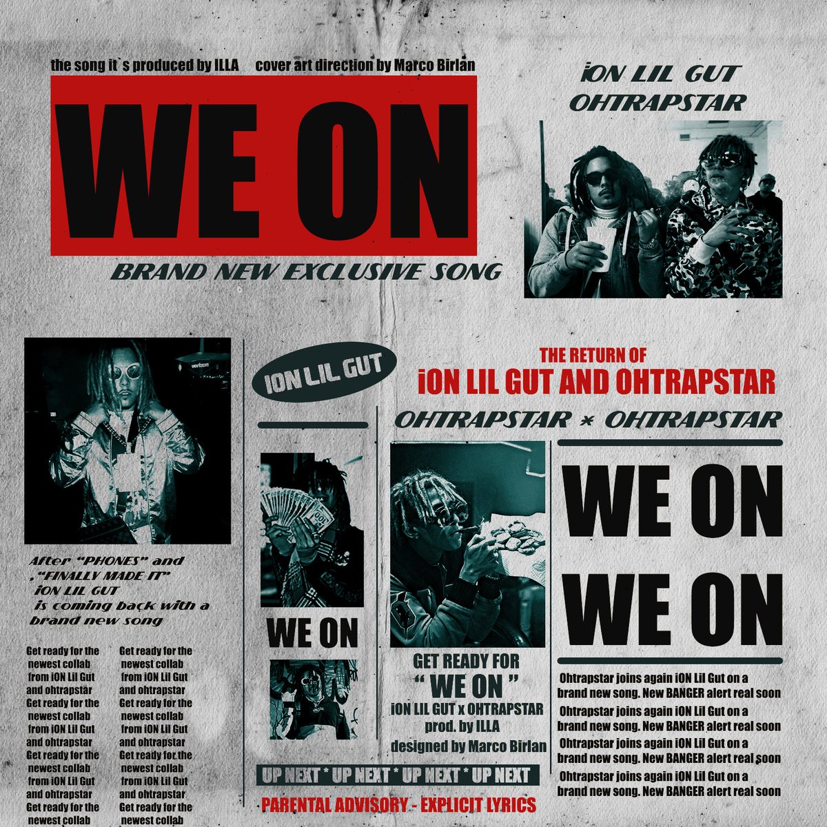iON__LILGUT's tweet photo. NEW SONG ‘🛸🤮🤢🤢🐐🇵🇪@iON_LILGUT x @ohtrapstar - WE ON ( prod. @illaDaProducer )
CLICK LINK!’🇵🇪🇵🇪🤮🛸🛸🇵🇪🇵🇪🇵🇪

https://t.co/ipzfg9SPHl https://t.co/LbVpS1KFgC