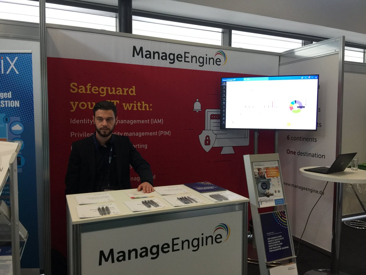 moulidorai's tweet photo. Day-2 starts #EIC18 😀😀😀
Do visit our #ManagEngine booth to explore our IT security solutions.
#EIC2018 @kuppingercole @ManageEngine_DE https://t.co/9y28bQw7qN