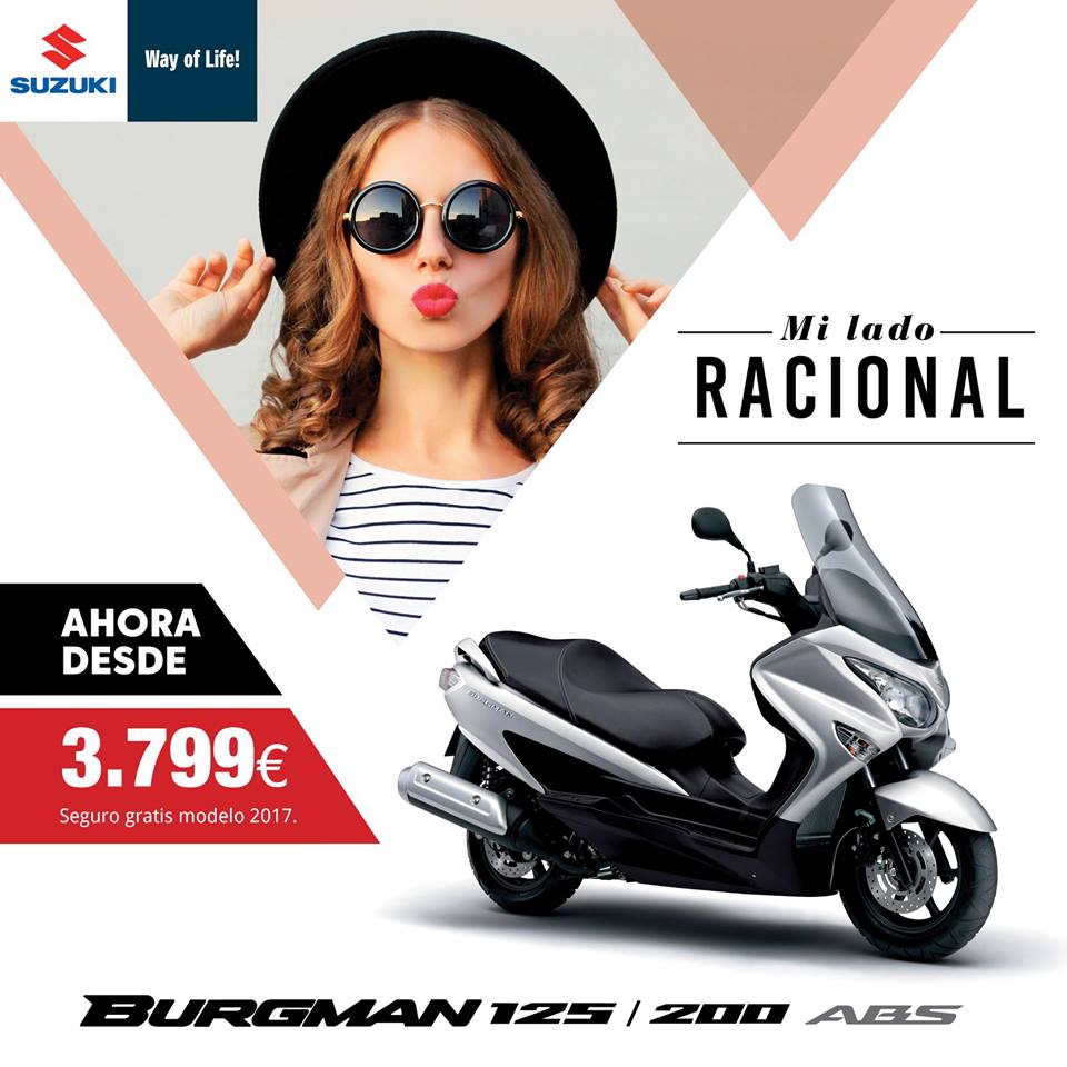 La Suzuki Burgman 125/200 destapa el teu costat més racional! Aprofita i porta-te-la ara en promoció des de 3.799€! Visita's!!
#SUZUKI #oriolmotos ow.ly/32dr30gZpaO